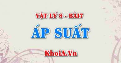 Áp suất là gì, Áp lực là gì, cho ví dụ? Công thức tính áp suất, áp lực, đơn vị đo của áp suất là gì? - Vật lý 8 bài 7